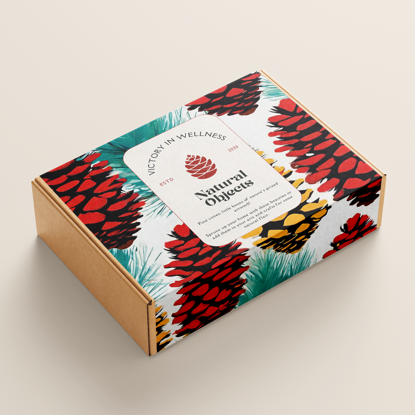 Natural Pine Cones for Home Decor and Crafts, Eco-Friendly, Perfect for DIY Projects and Winter Holidays | by Victory In Wellness